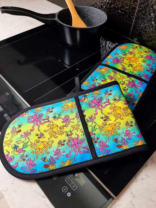 Octopus's Garden Double Oven Mitt