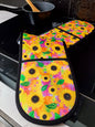 Sunflower Dreaming Double Oven Mitt