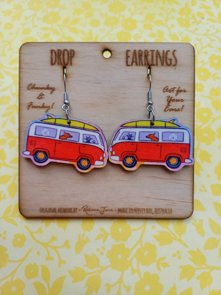 Pet Kombi Drop Earrings