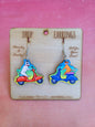 Pet Vespas Drop Earrings