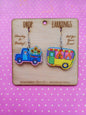Ute & Caravan Drop Earrings