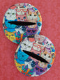 Colourful Cats Glass Slipper