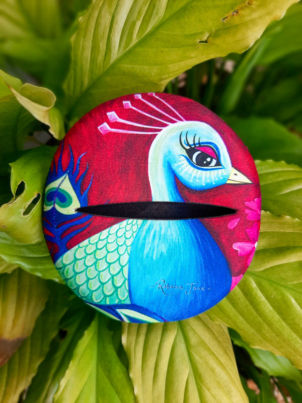 Pretty Peacock Glass Slipper