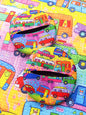 Rainbow Road Trip Glass Slipper
