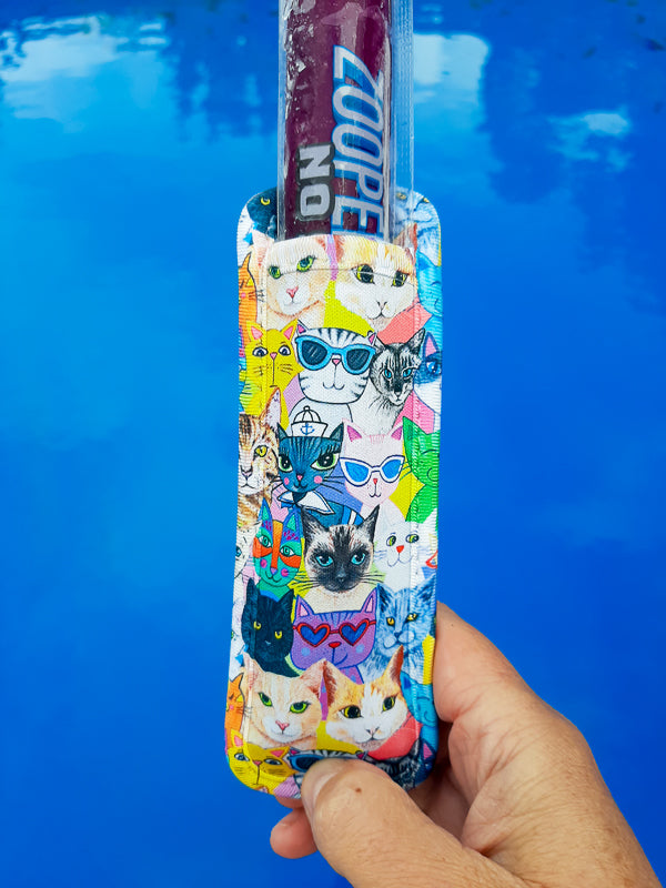 Colourful Cats Icy Pole Holder