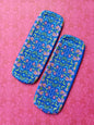 Folky Flowers Blue Icy Pole Holder