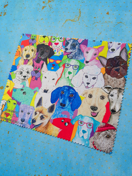Dashing Dogs Lens Cloth