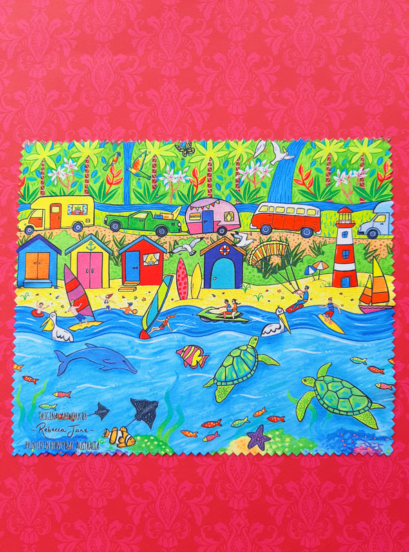 Summer Holiday Beach Lens Cloth