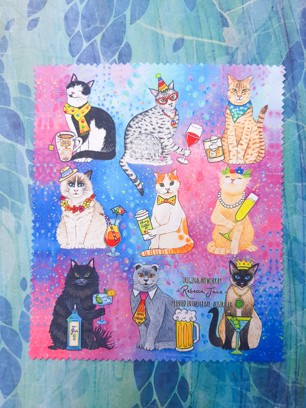 Thirsty Felines Lens Cloth