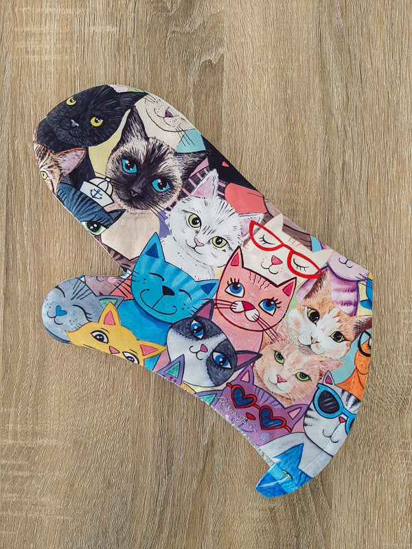 Colourful Cats Oven Mitt