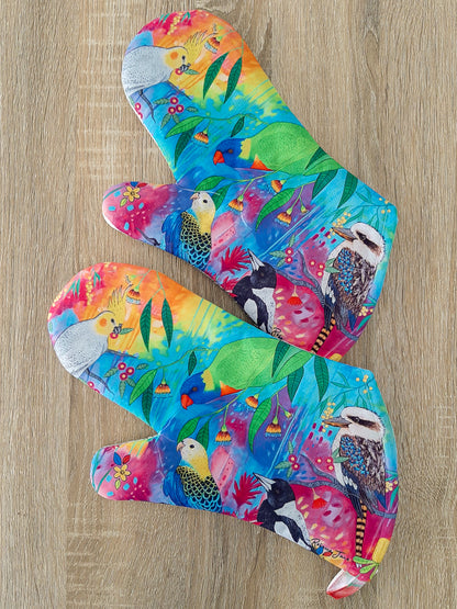 Springtime Birds & Blooms Oven Mitt