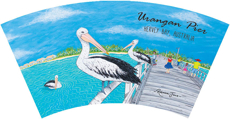 Pelicans on the Pier Mug