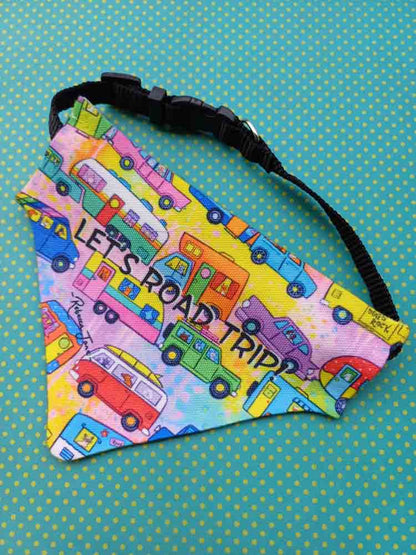 Rainbow Road Trip Pet Bib