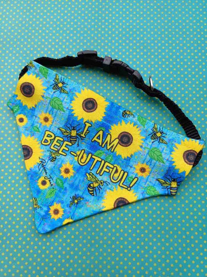 Sunflowers n Bees Pet Bib