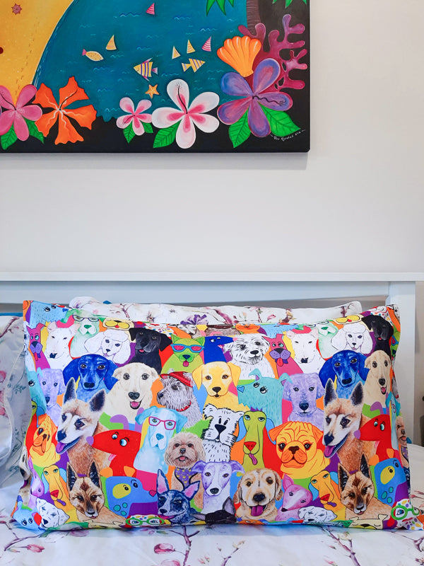 Dashing Dogs Pillow Case