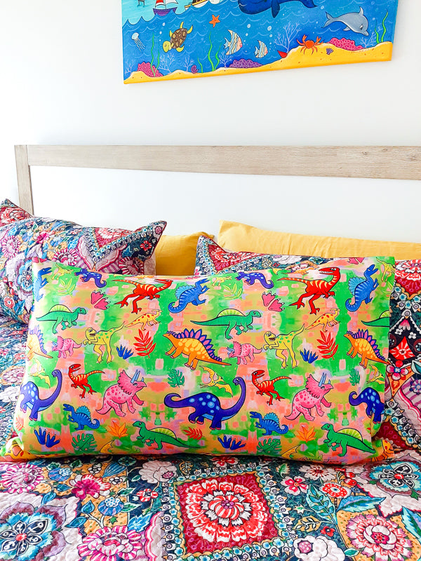 Delightful Dinos Pillow Case