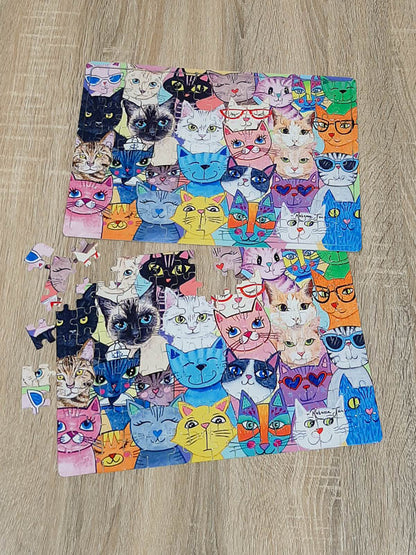 Colourful Cats 120 Piece Puzzle