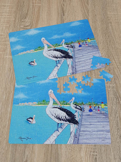 Pelicans on the Pier 120 Piece Puzzle