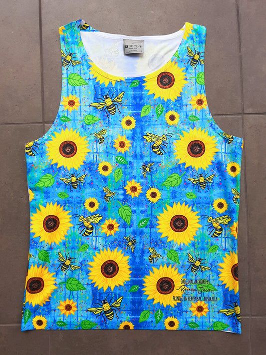 Sunflowers n Bees Singlet