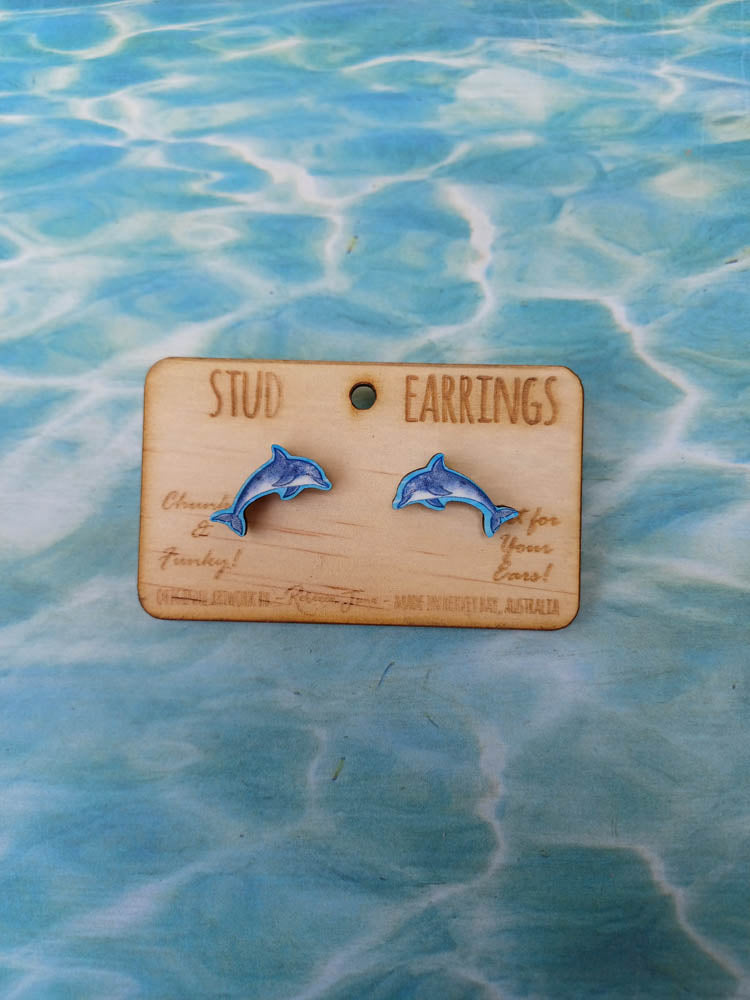 Dolphin Stud Earrings