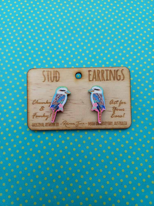Kookaburra Stud Earrings