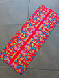 Folky Flowers Red Table Runner