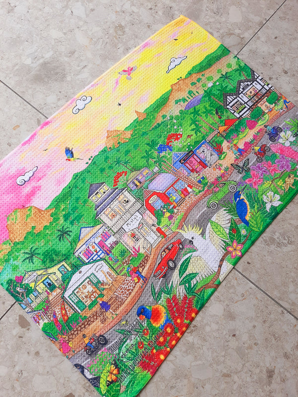 Megastars of Montville Right Tea Towel