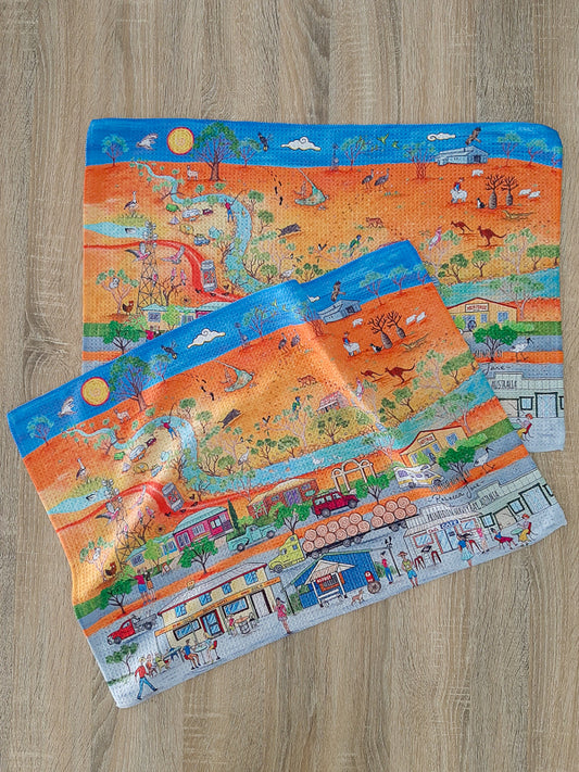 Bollon on the Wallam Tea Towel