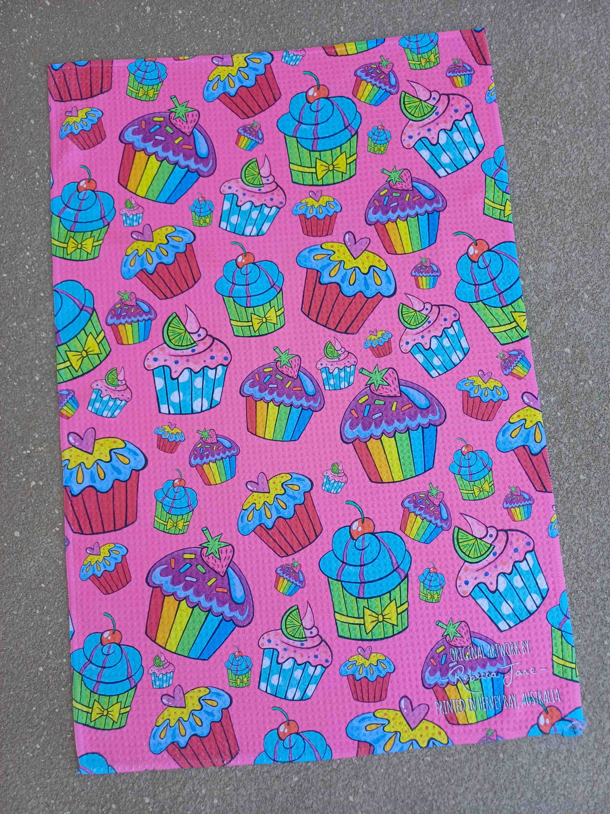 Cake Kaleidoscope Tea Towel