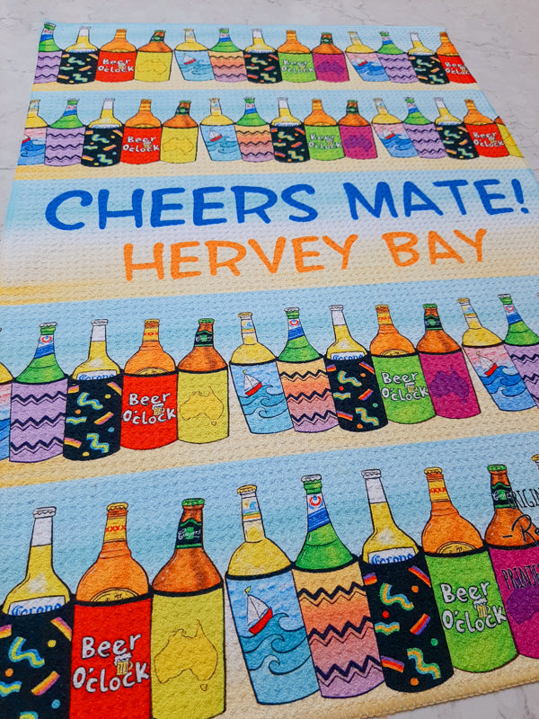 Cheers Mate Tea Towel