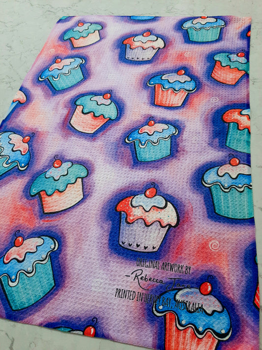 Cupcakes Tea Towel
