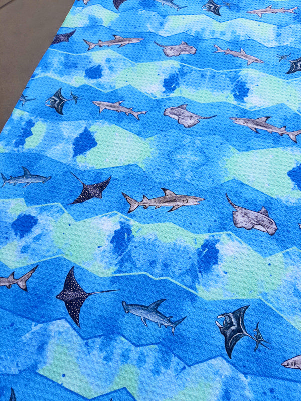 Deep Blue Tea Towel