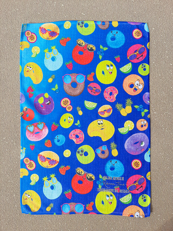 Go Nuts for Donuts Tea Towel