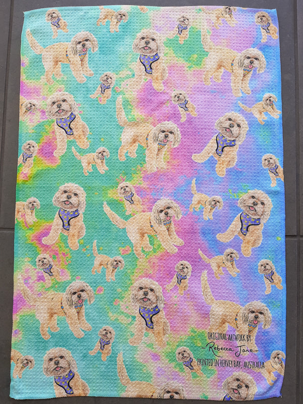 Krazy Jazz Tea Towel
