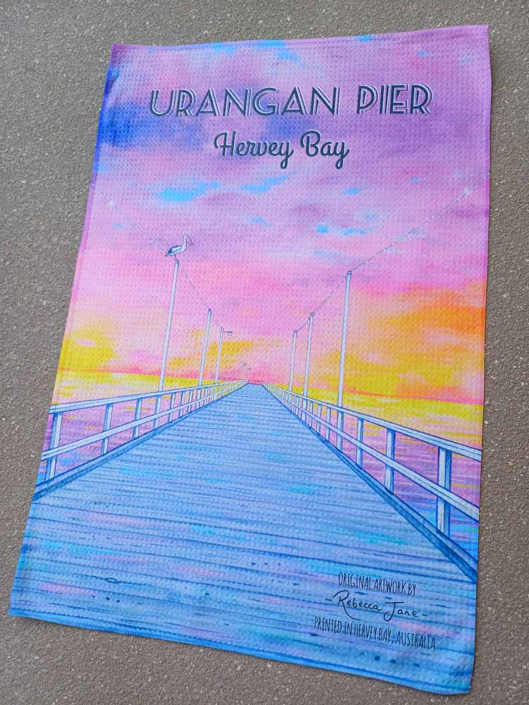 Peaceful Pier Tea Towel