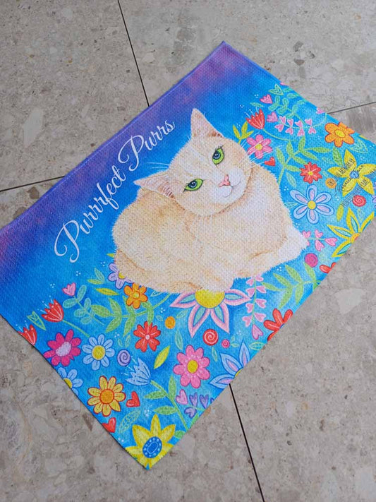 Purrrfect Purrs Tea Towel