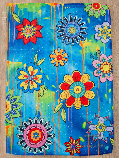 Summer Flowers Tea Towel