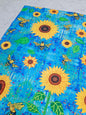 Sunflowers n Bees Tea Towel