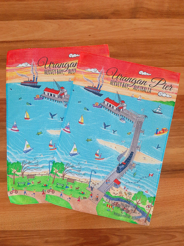 Urangan Pier 1917-2017 Tea Towel
