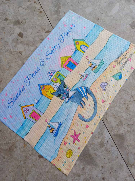 Sailor Cat Tea Towel