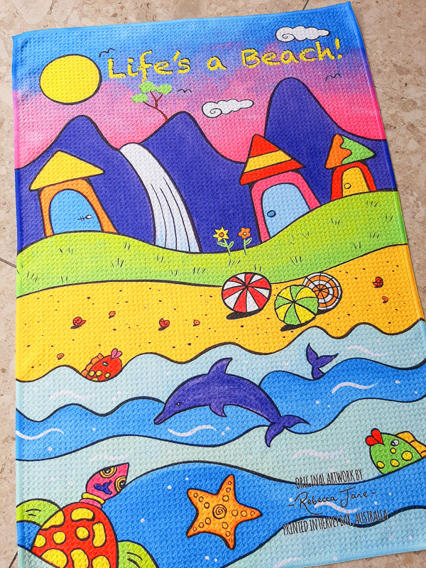 Life's a Beach Tea Towel