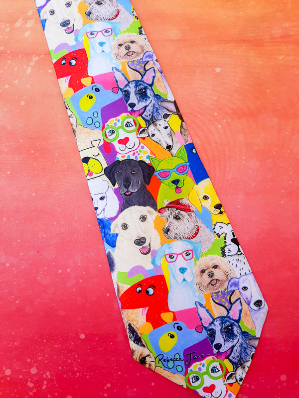 Dashing Dogs Tie