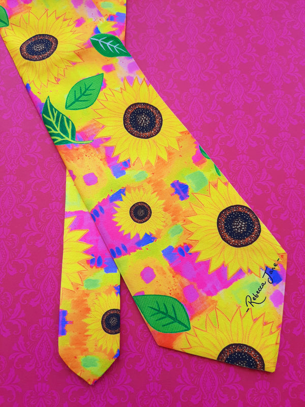 Sunflower Dreaming Tie