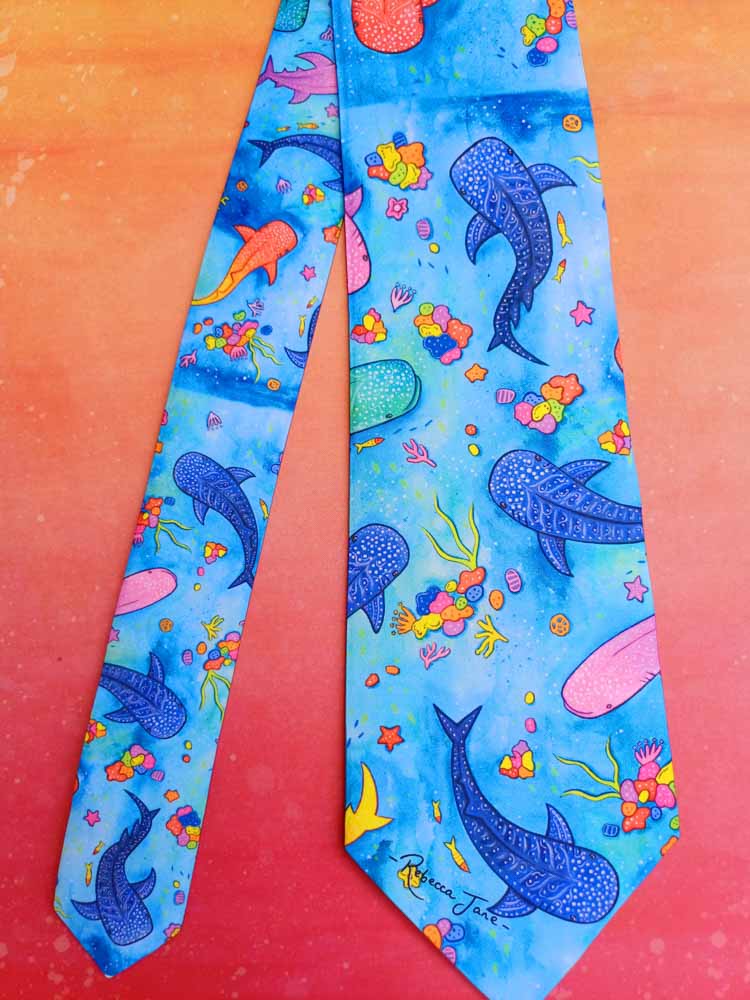 Whale Shark Wishes Tie