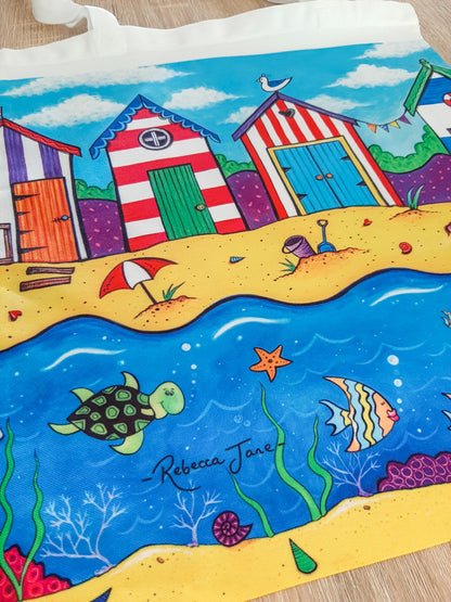 Beach Huts Tote Bag