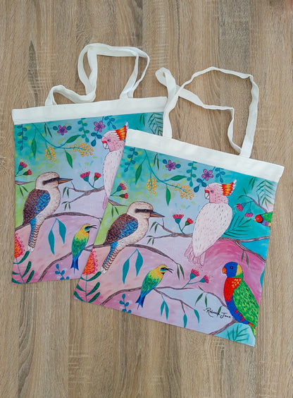 Colourful Birds of Australia Tote Bag