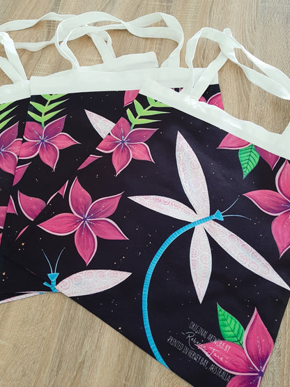 Dragonflies & Frangipanis Tote Bag