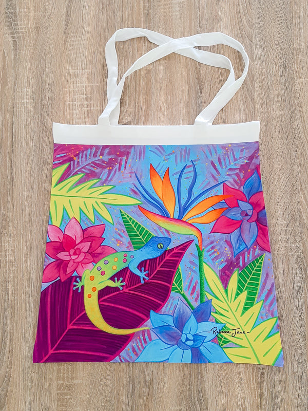 Groovy Gecko Tote Bag
