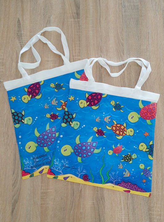 Happy Turtles Tote Bag