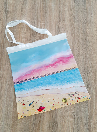 Pastel Pier Tote Bag